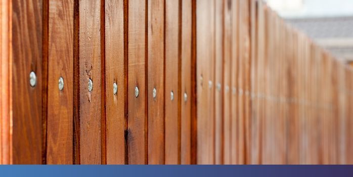 closeup of wood fence