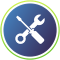 icon of wrench and screwdriver